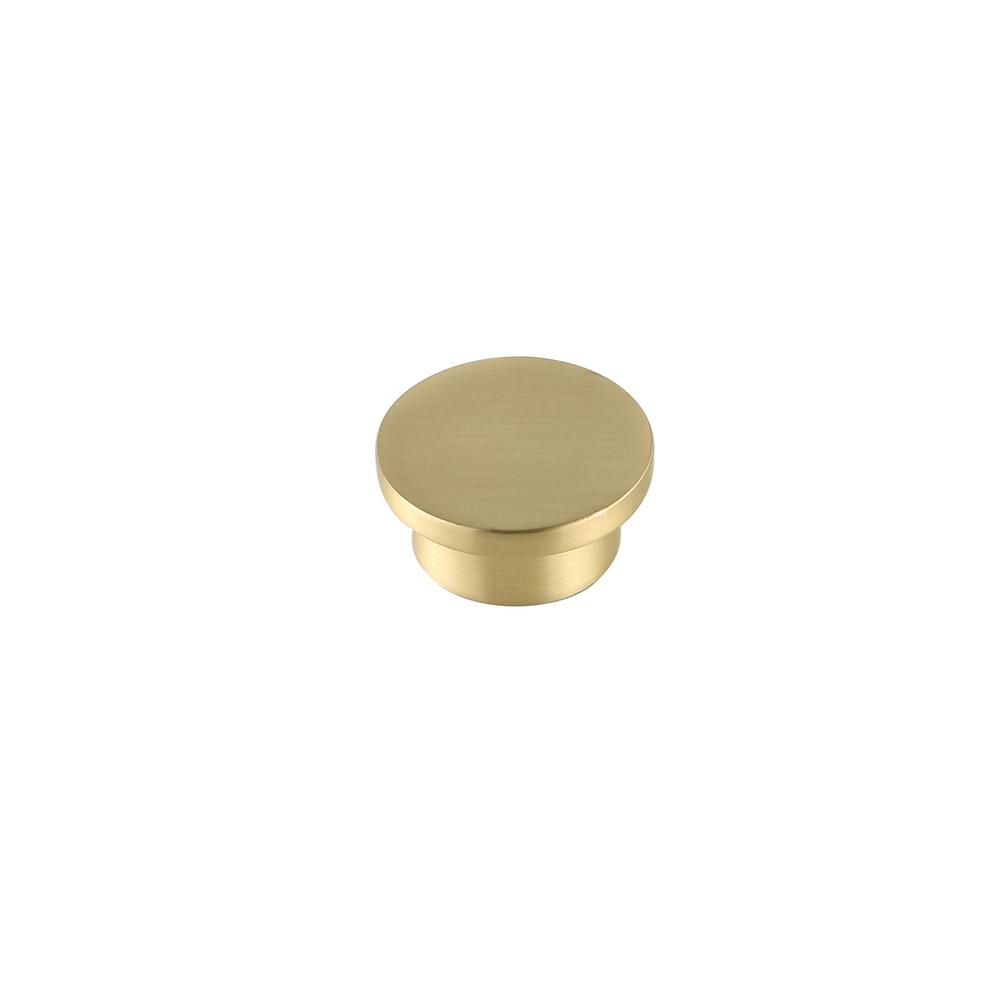 Trovon 1.6" Diameter Brushed Gold Oversize Round Knob Multipack (Set Of 10). Picture 4