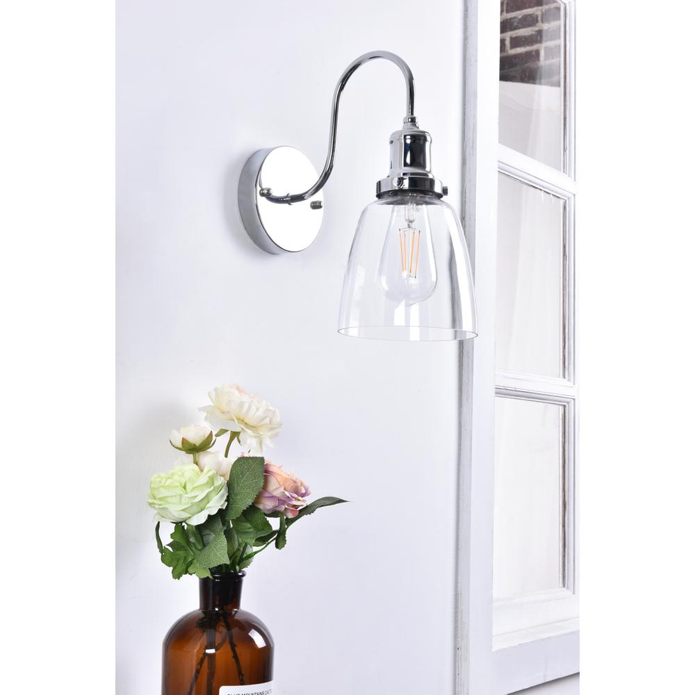 Felicity 1 Light Chrome Wall Sconce. Picture 11