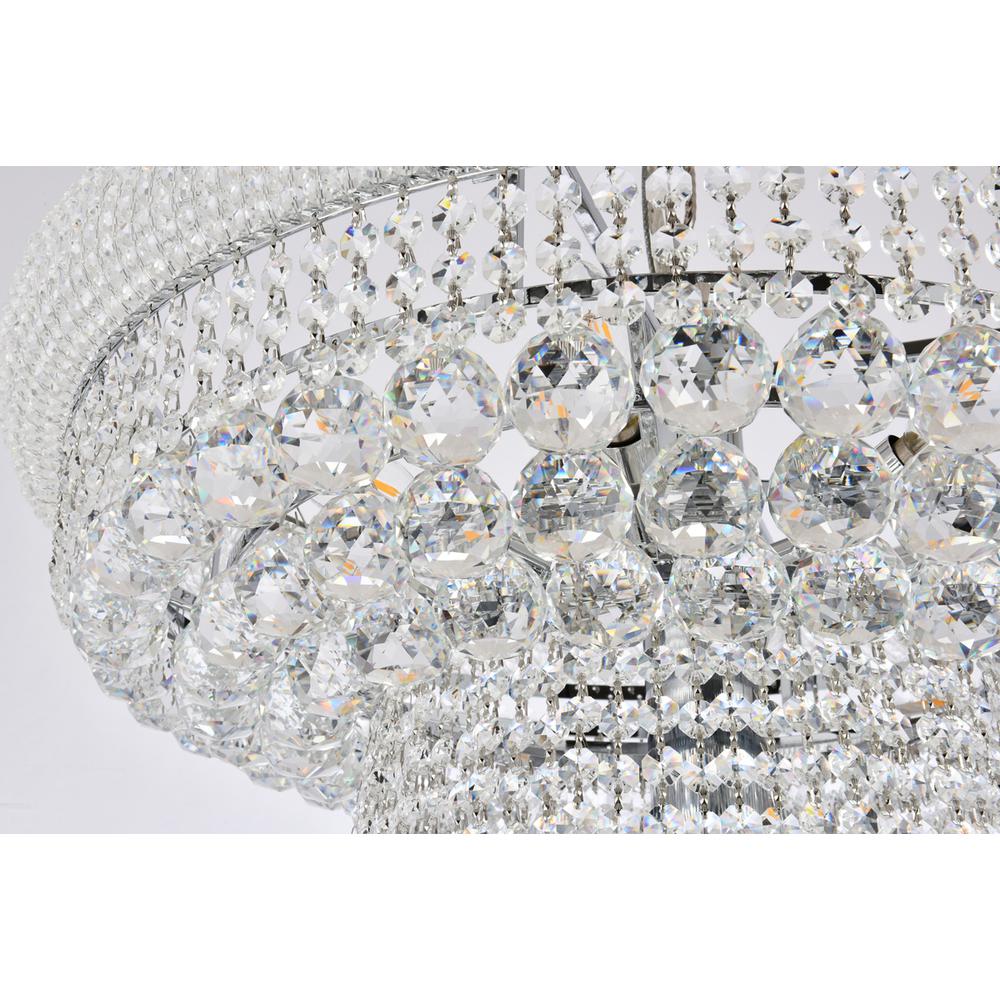 Primo 28 Light Chrome Chandelier Clear Royal Cut Crystal. Picture 4