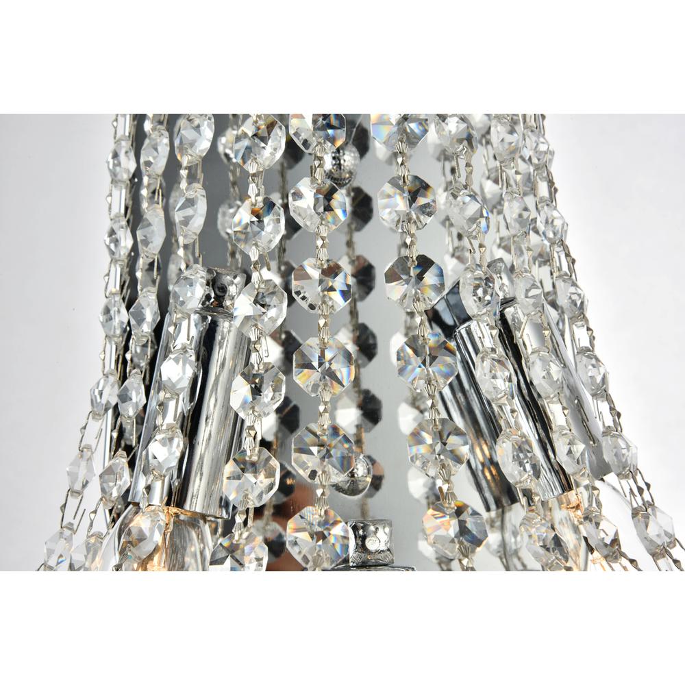 Primo 4 Light Chrome Wall Sconce Clear Royal Cut Crystal. Picture 3