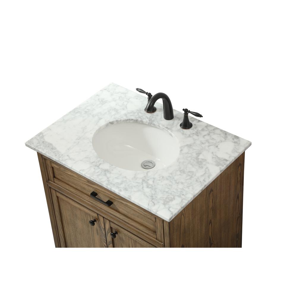 30 Inch Single Bathroom Vanity In Driftwood. Picture 10