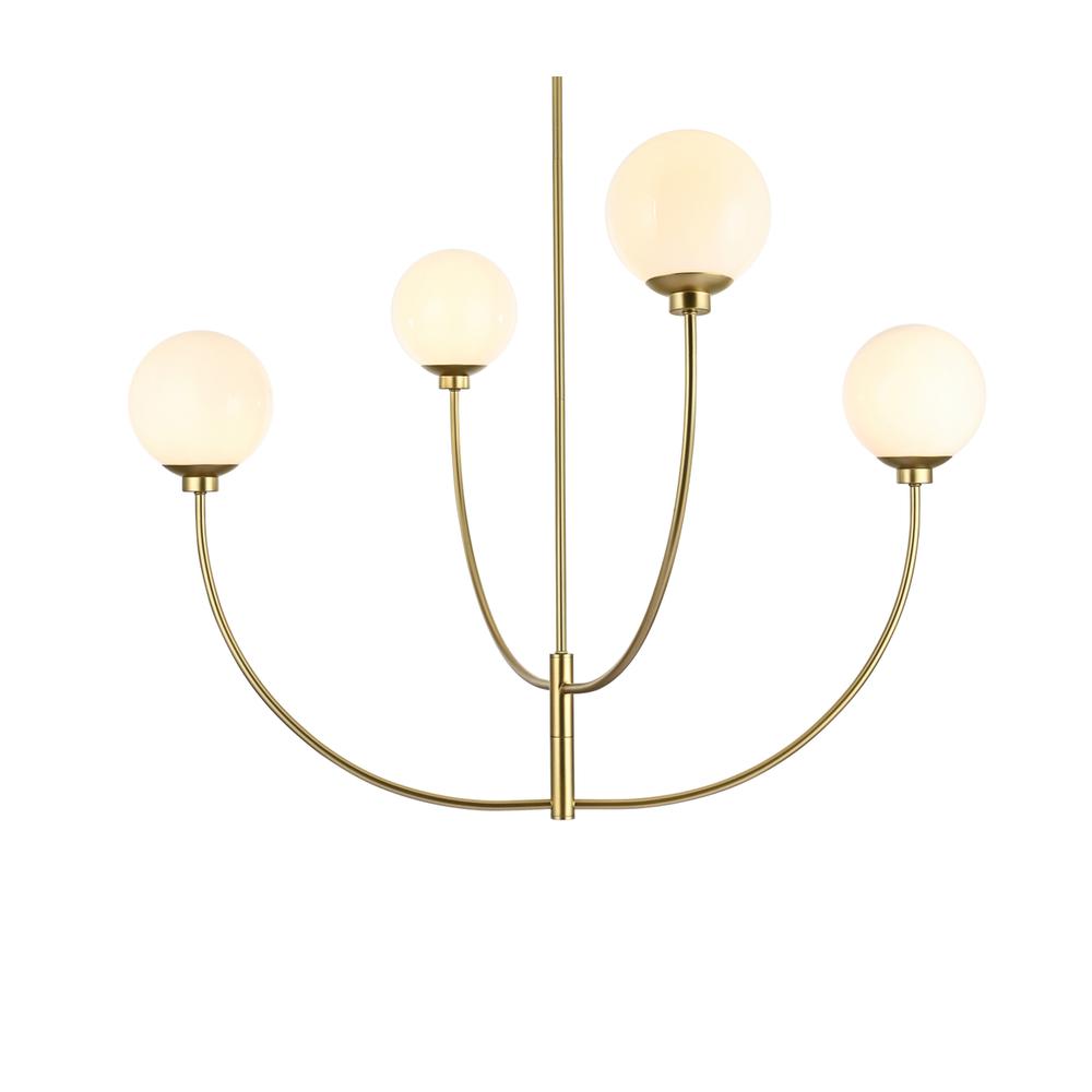 Nyomi 42 Inch Chandelier In Brass. Picture 2