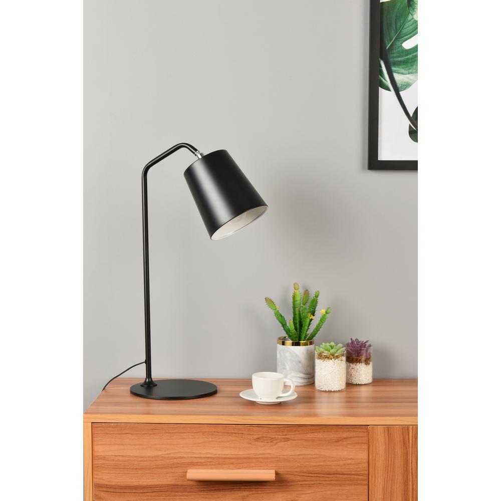 Leroy 1 Light Black Table Lamp. Picture 7