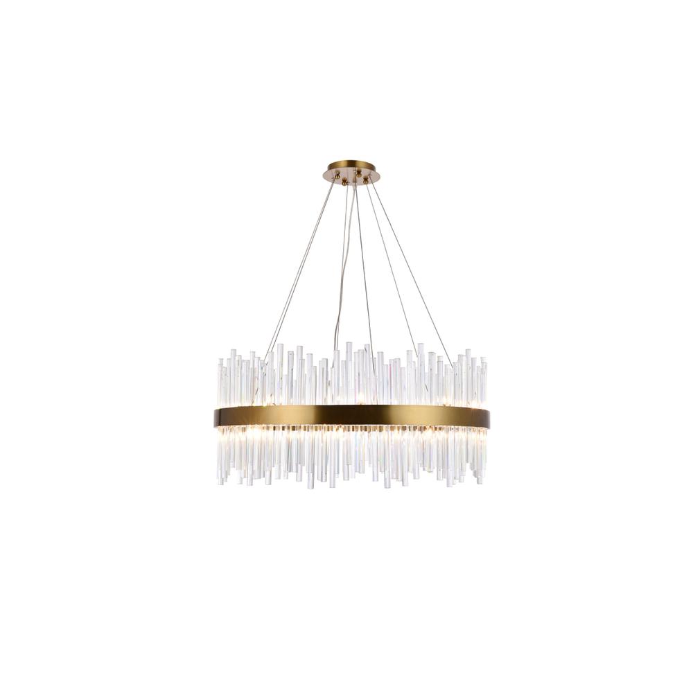 Dallas 18 Light Gold Chandelier Clear Royal Cut Crystal. Picture 1