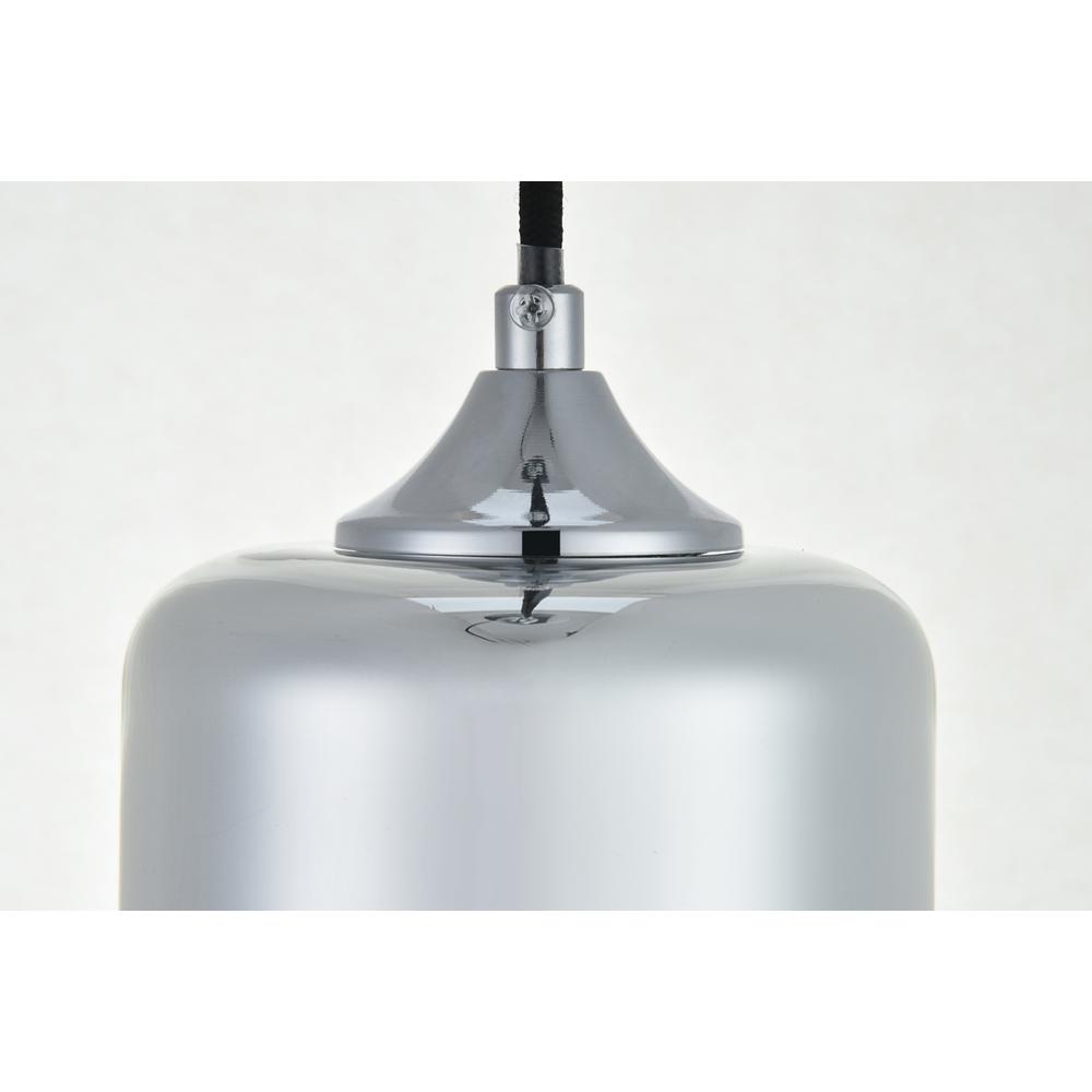 Ashwell 1 Light Chrome Pendant With Clear Glass. Picture 3