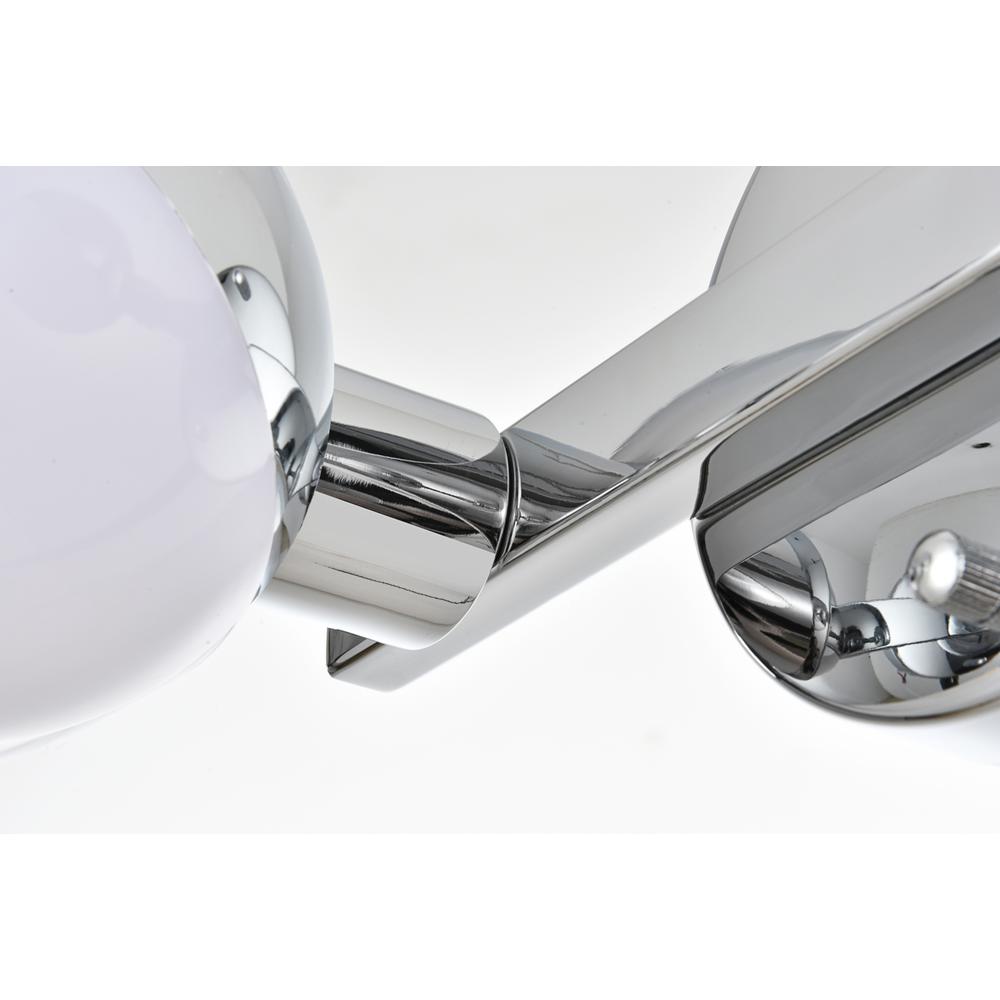 Majesty 2 Light Chrome And Frosted White Bath Sconce. Picture 5