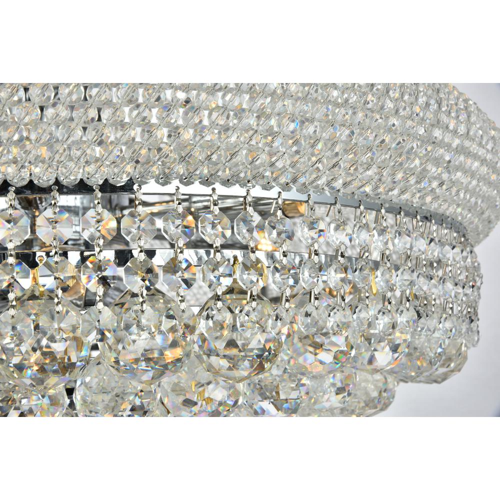 Primo 14 Light Chrome Chandelier Clear Royal Cut Crystal. Picture 2