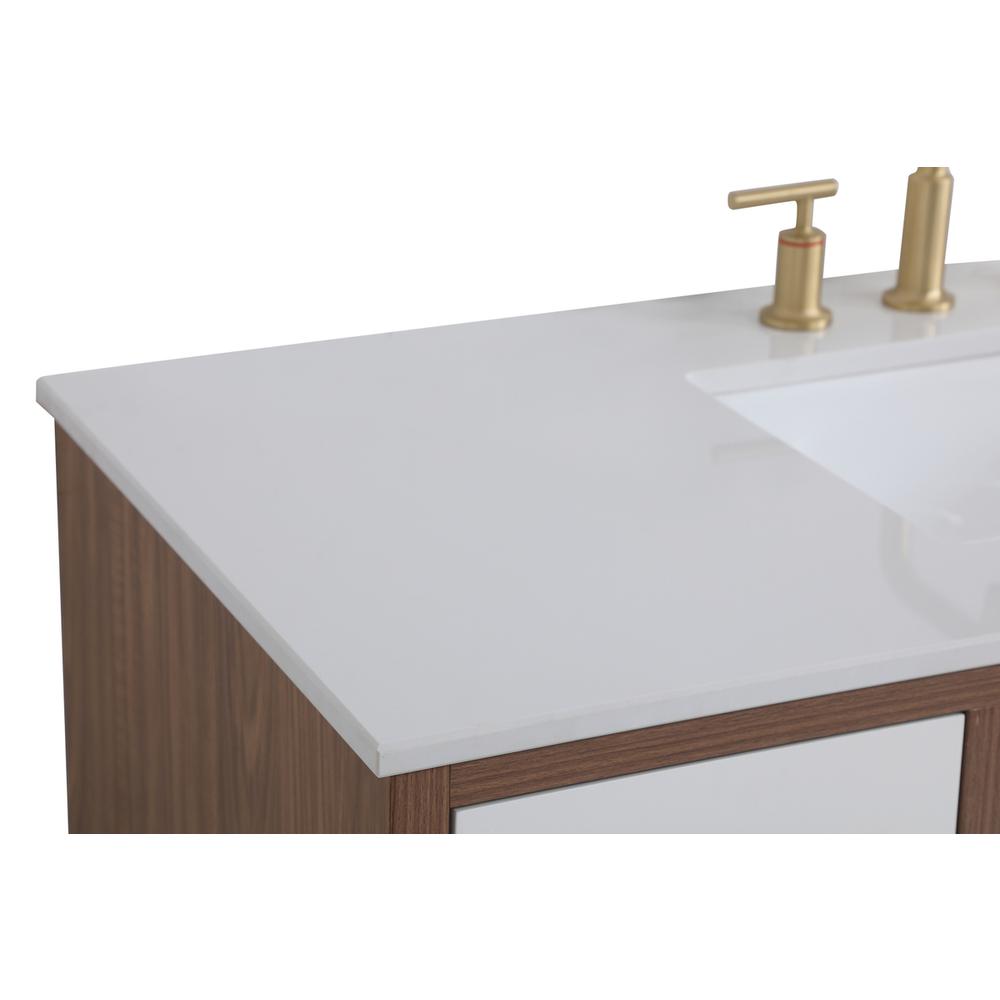 48 Inch Bathroom Vanity In White. Picture 11