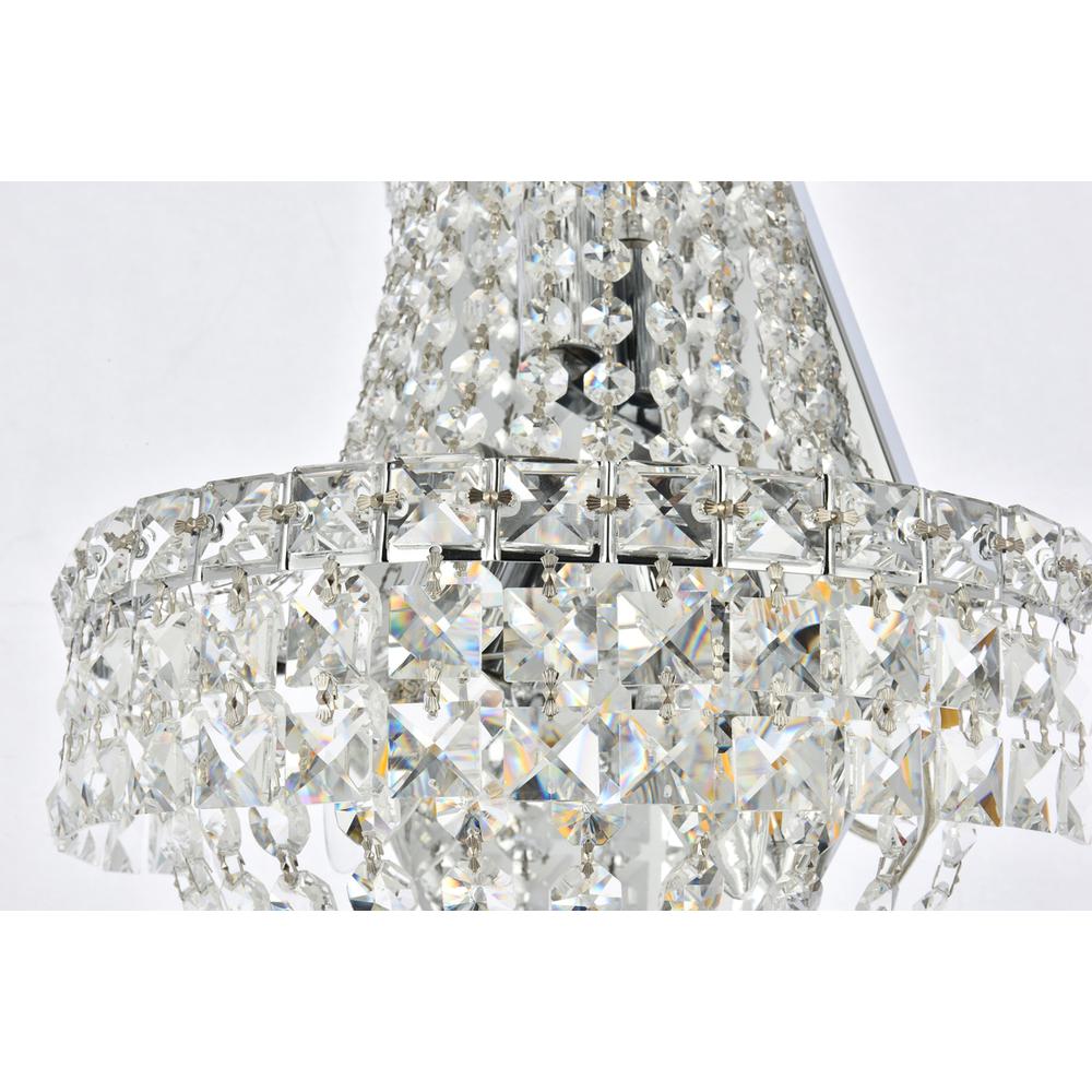 Tranquil 3 Light Chrome Wall Sconce Clear Royal Cut Crystal. Picture 4