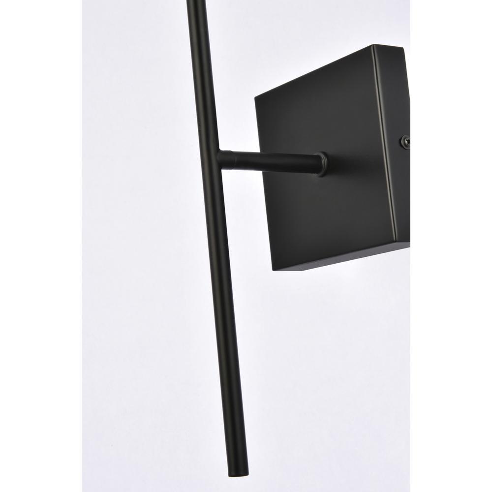 Neri 1 Light Black And White Glass Wall Sconce. Picture 4