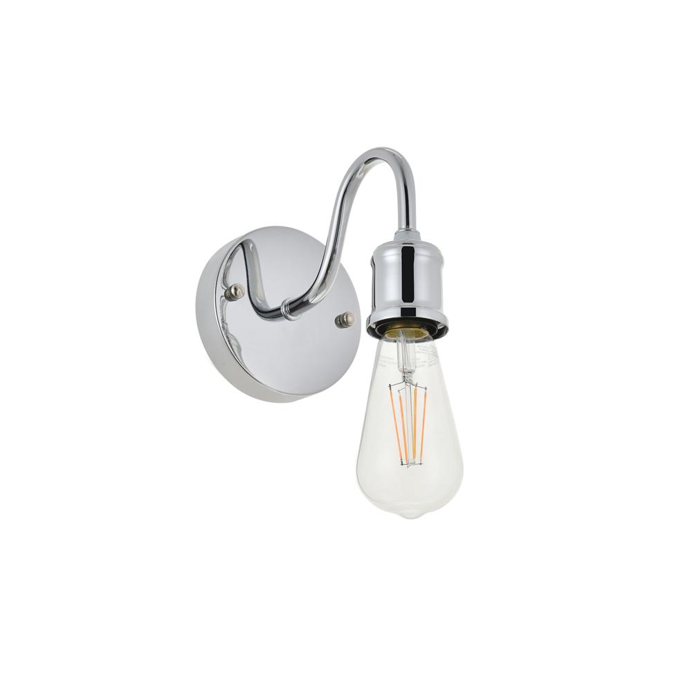 Serif 1 Light Chrome Wall Sconce. Picture 4