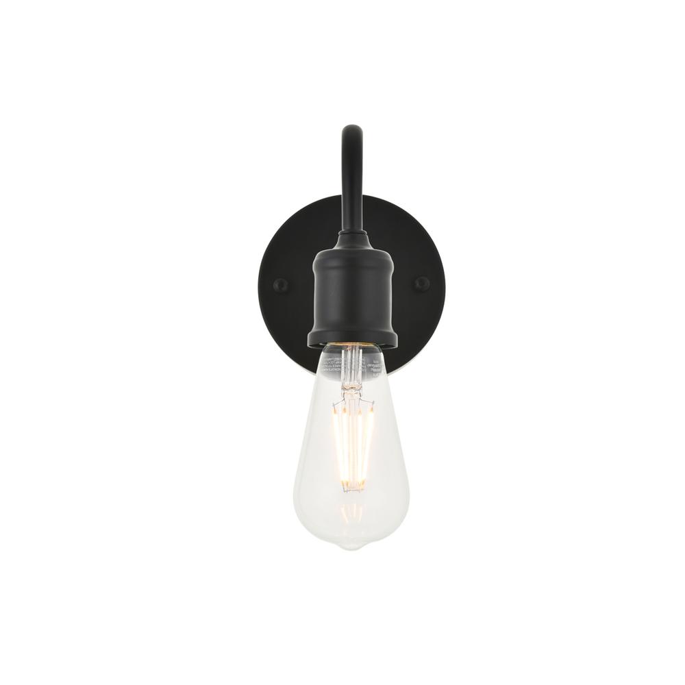 Serif 1 Light Black Wall Sconce. Picture 6