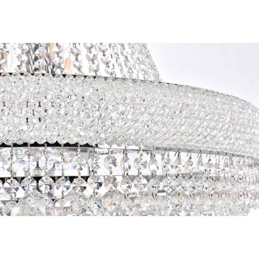 Primo 42 Light Chrome Chandelier Clear Royal Cut Crystal. Picture 4