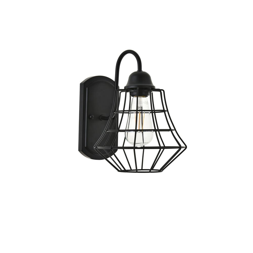 Candor 1 Light Black Wall Sconce. Picture 5
