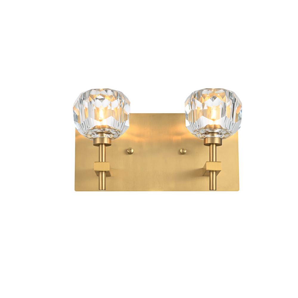 Graham 2 Light Wall Sconce In Gold. Picture 1