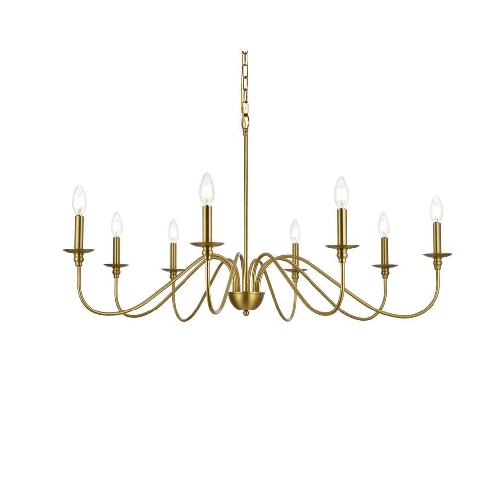 Rohan 42 Inch Chandelier In Satin Gold. Picture 2