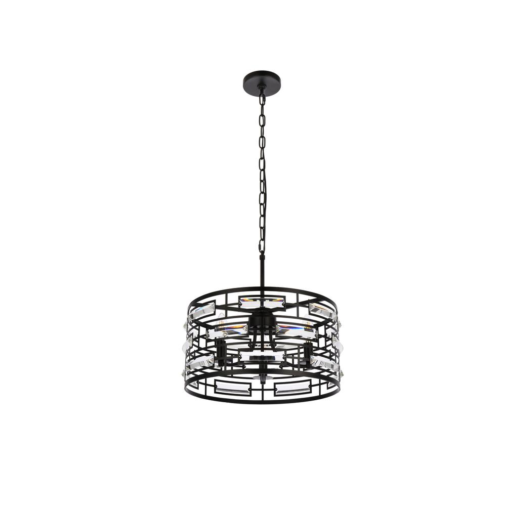 Kennedy 16.5 Inch Pendant In Black. Picture 6