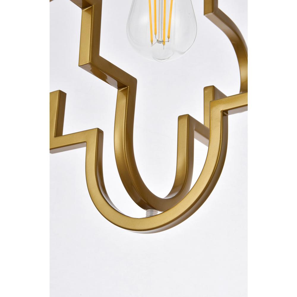 Sandara 1 Light Pendant In Brass. Picture 3