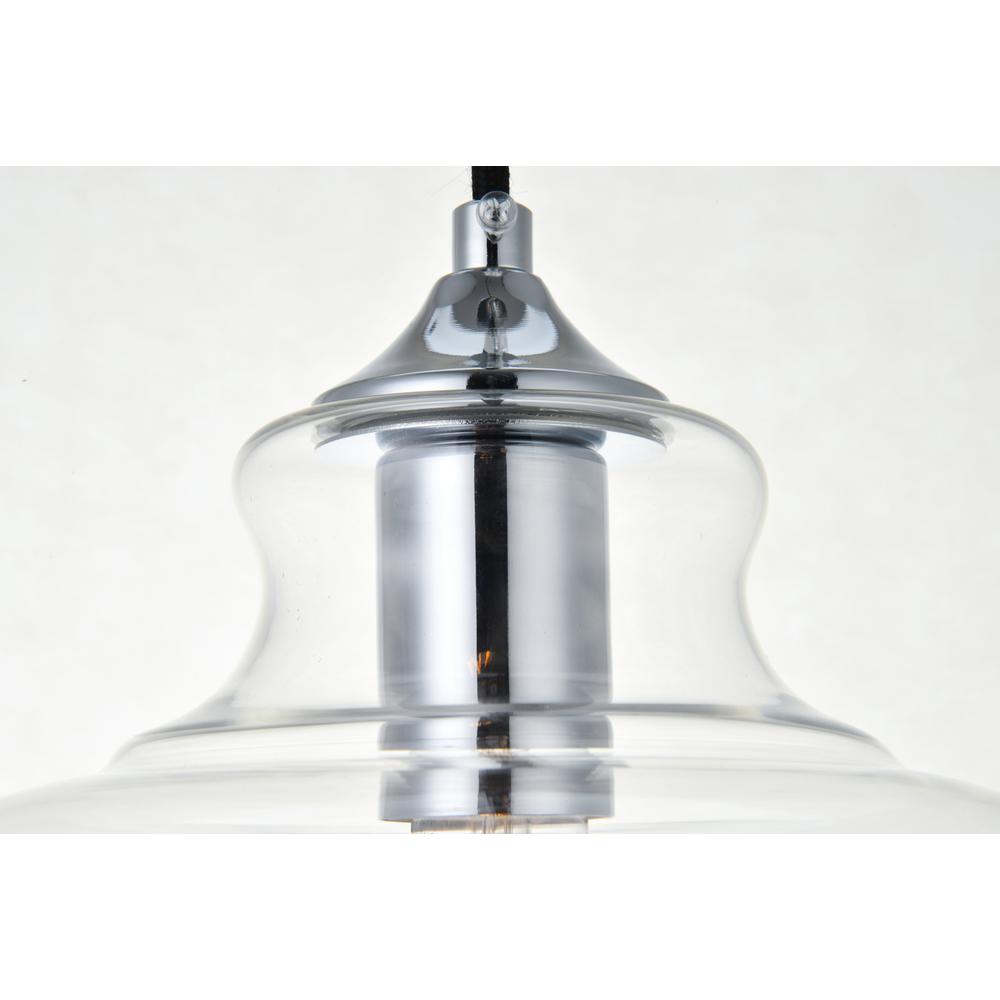 Destry 1 Light Chrome Pendant With Clear Glass. Picture 5