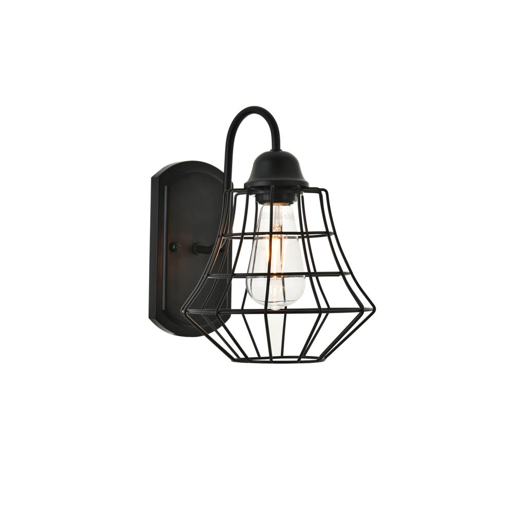Candor 1 Light Black Wall Sconce. Picture 4