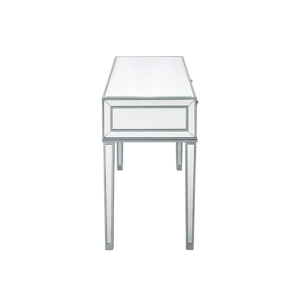 Desk 42In. W X 18In. D X 30In. H In Antique Silver Paint. Picture 4