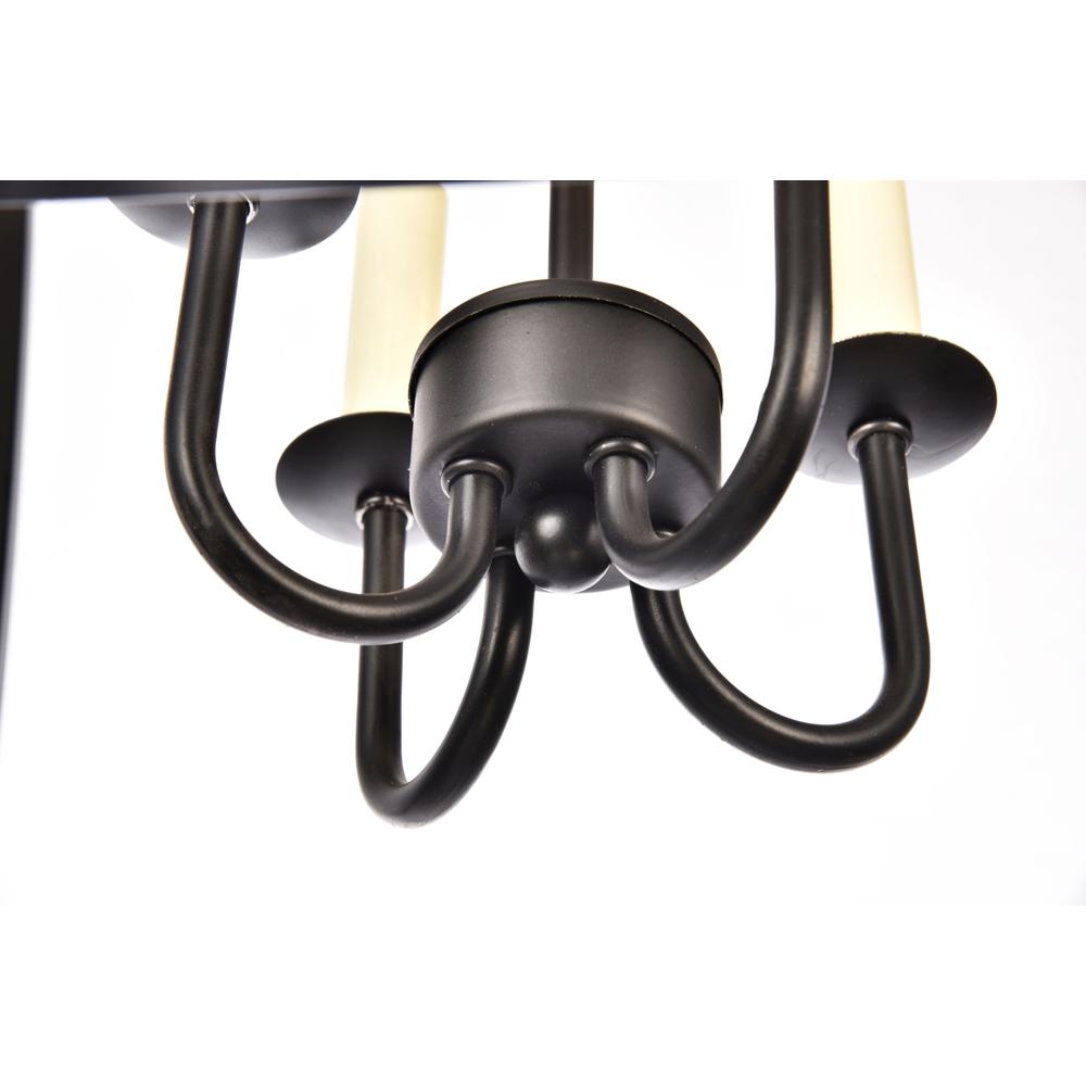 Maddox Collection Pendant D17 H24.25 Lt:4 Black Finish. Picture 4