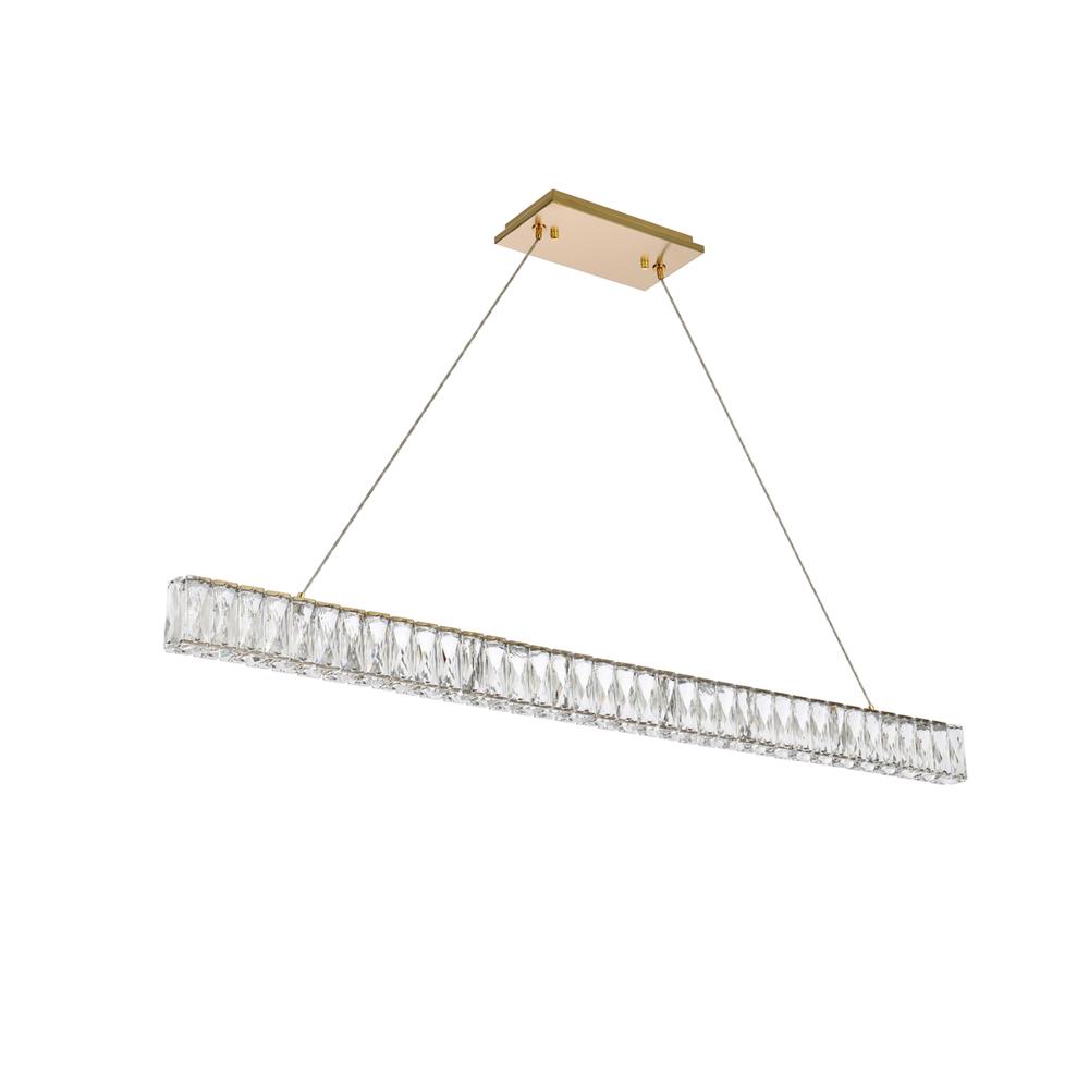 Monroe 47 Inch Led Linear Pendant In Gold. Picture 6