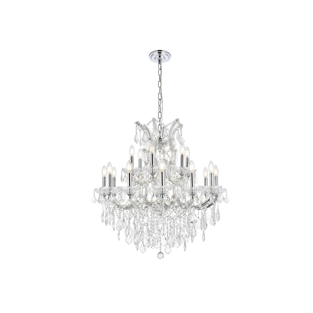 Maria Theresa 19 Light Chrome Chandelier Clear Royal Cut Crystal. Picture 1