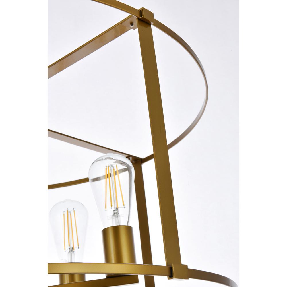 Agnys 6 Lights Pendant In Brass. Picture 5