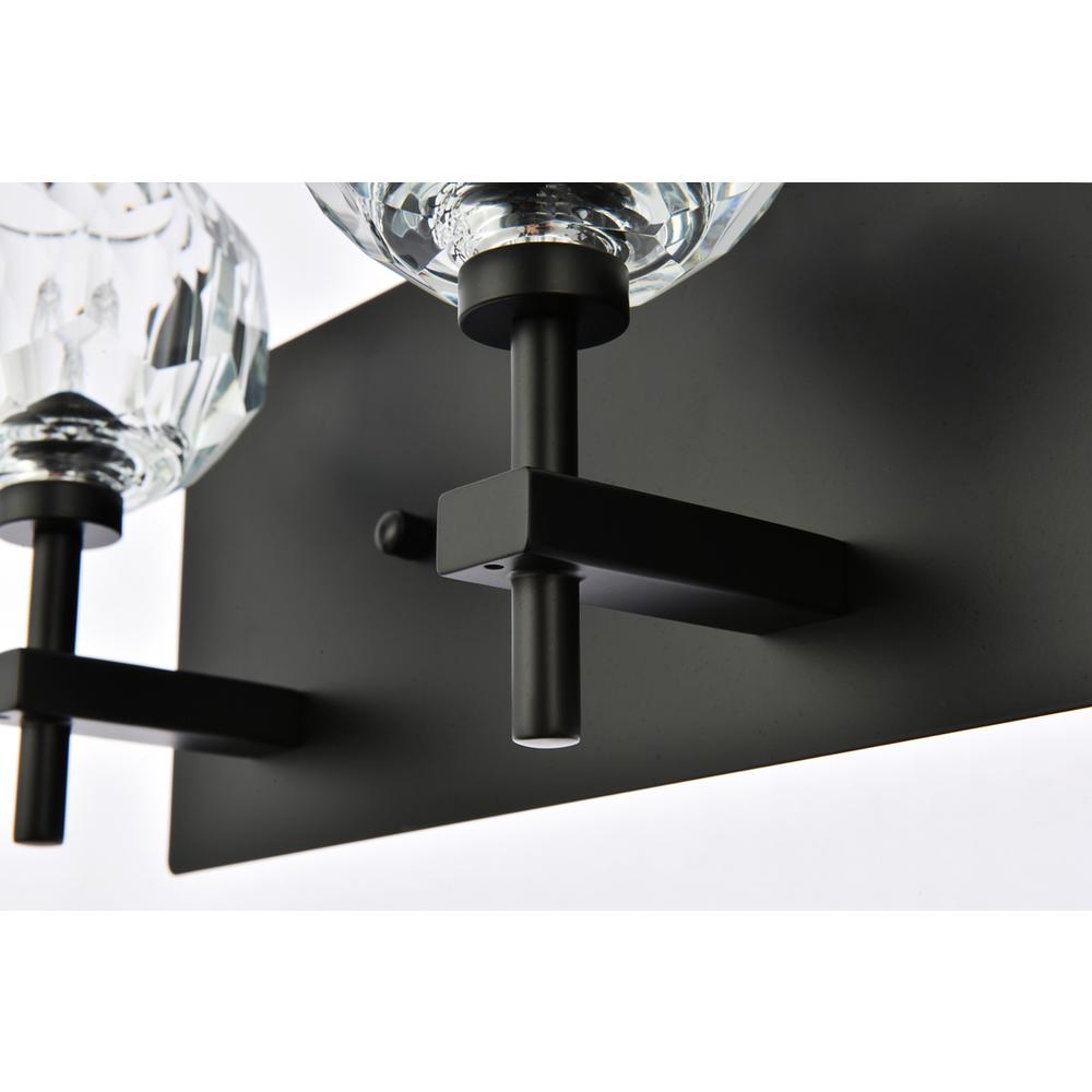 Graham 5 Light Wall Sconce In Black. Picture 5