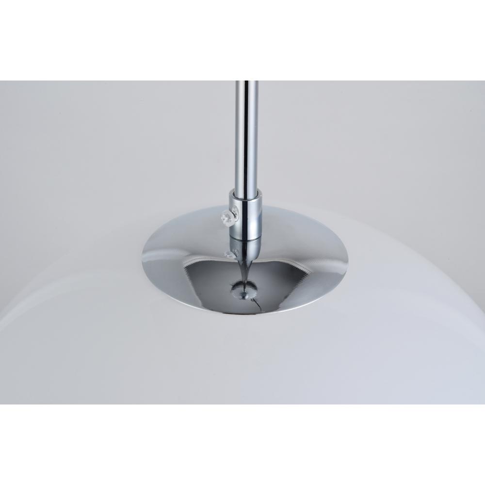 Baxter 1 Light Chrome Pendant With Frosted White Glass. Picture 5