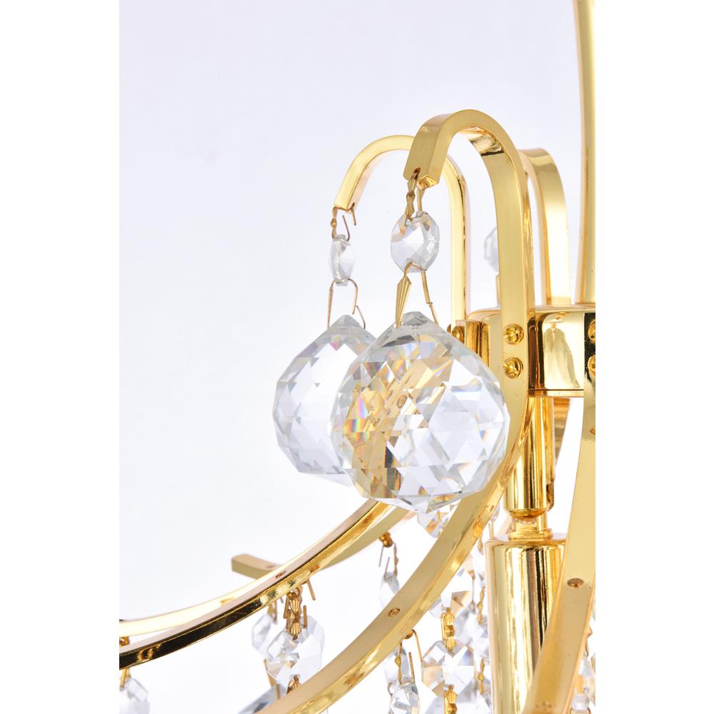 Toureg 3 Light Gold Pendant Clear Royal Cut Crystal. Picture 4