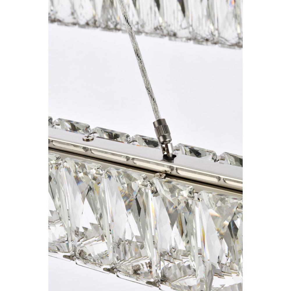 Monroe 42 Inch Led Single Rectangle Pendant In Chrome. Picture 4