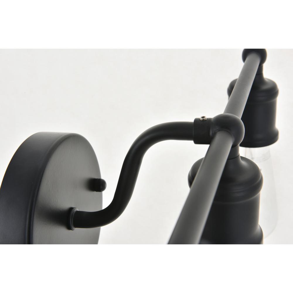 Serif 3 Light Black Wall Sconce. Picture 11