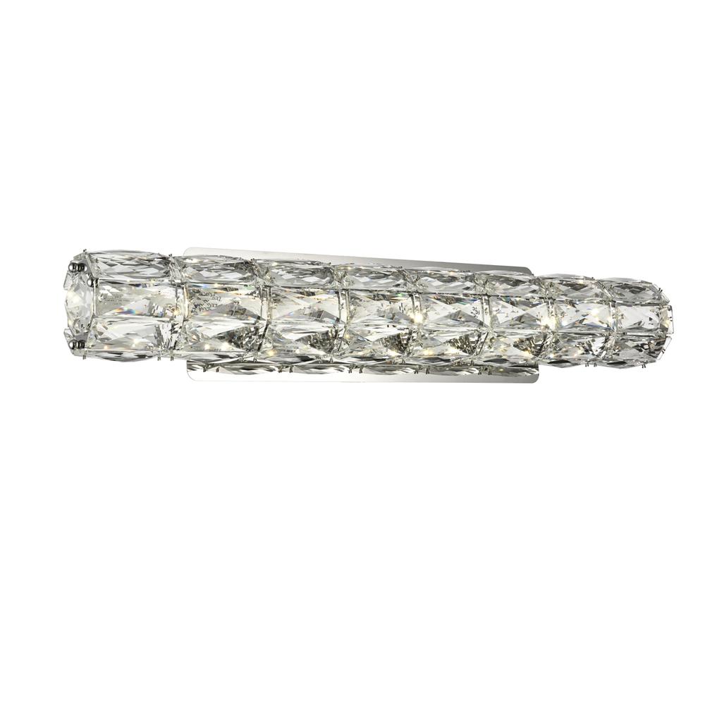 Valetta Integrated Led Chip Light Chrome Wall Sconce Clear Royal Cut Crystal. Picture 2