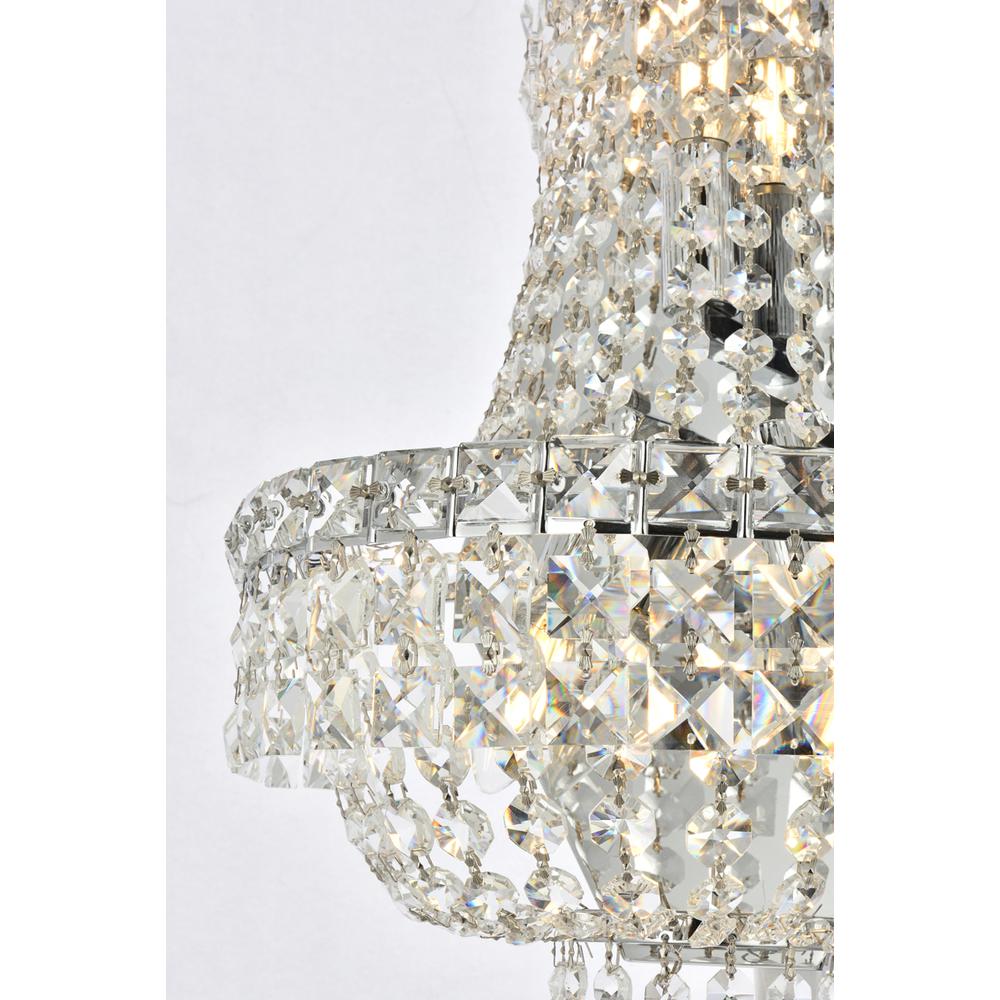 Tranquil 3 Light Chrome Wall Sconce Clear Royal Cut Crystal. Picture 3