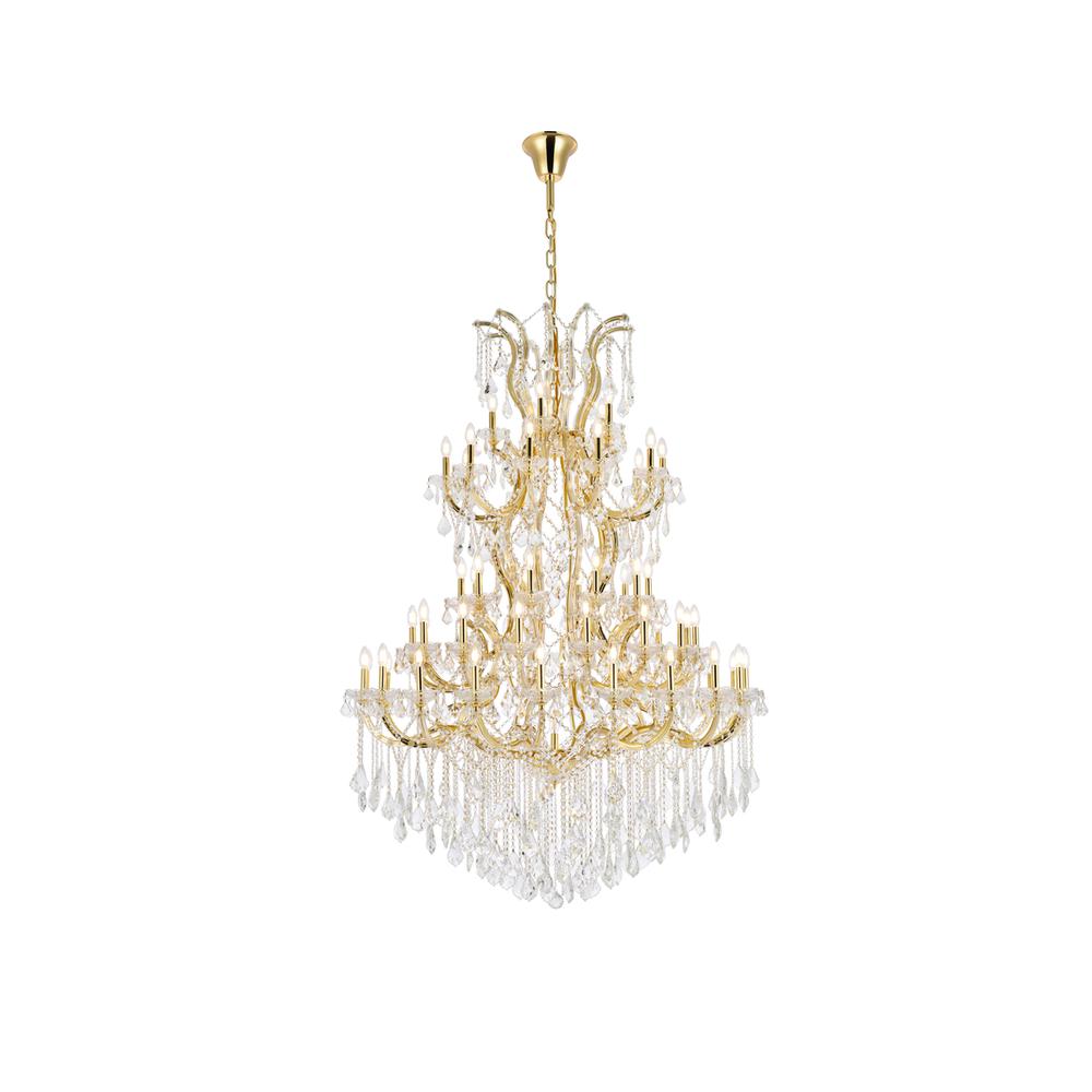 Maria Theresa 61 Light Gold Chandelier Golden Teak (Smoky) Royal Cut Crystal. Picture 1