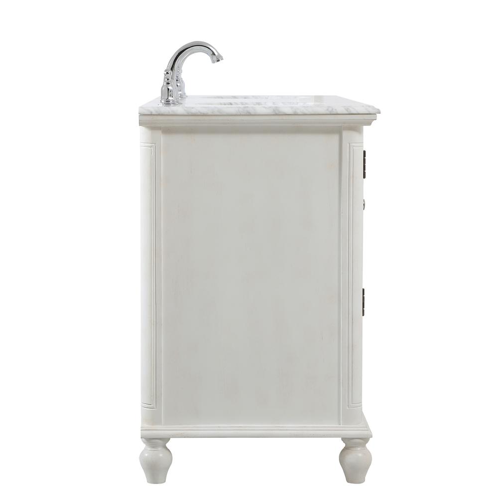 60 Inch Double Bathroom Vanity In Antique White. Picture 13