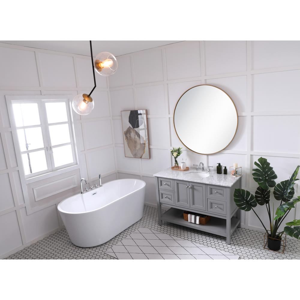 48 In. Single Bathroom Vanity Set In Grey. Picture 10