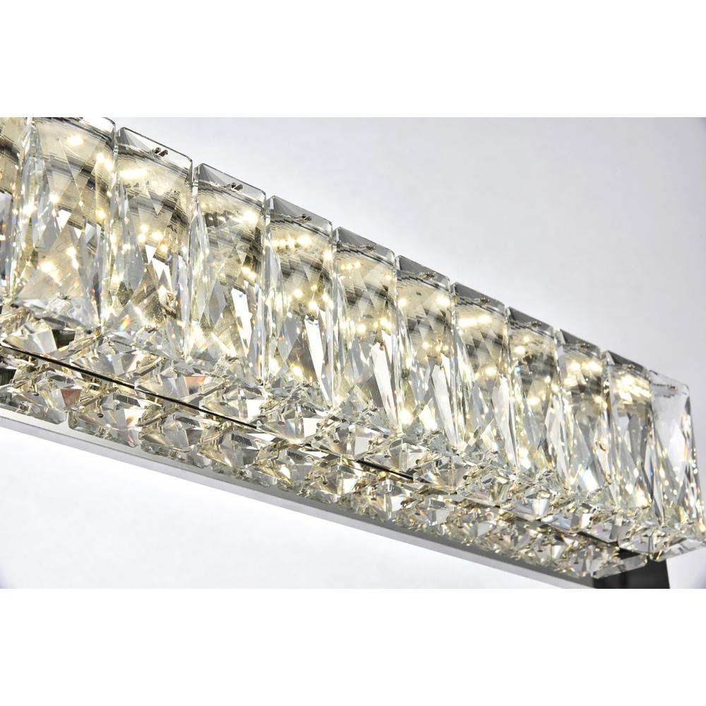 Monroe Integrated Led Chip Light Chrome Wall Sconce Clear Royal Cut Crystal. Picture 5