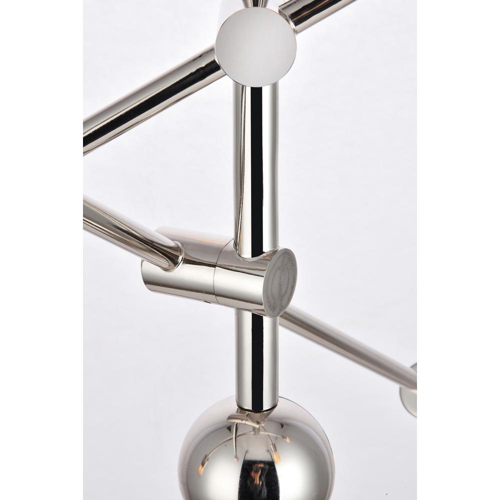 Axel 6 Lights Polished Nickel Pendant. Picture 5