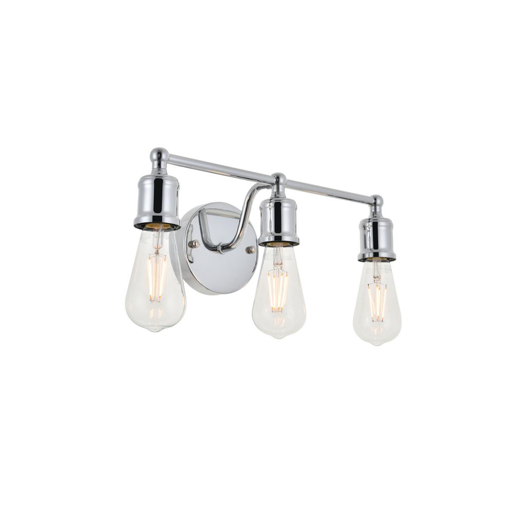 Serif 3 Light Chrome Wall Sconce. Picture 5