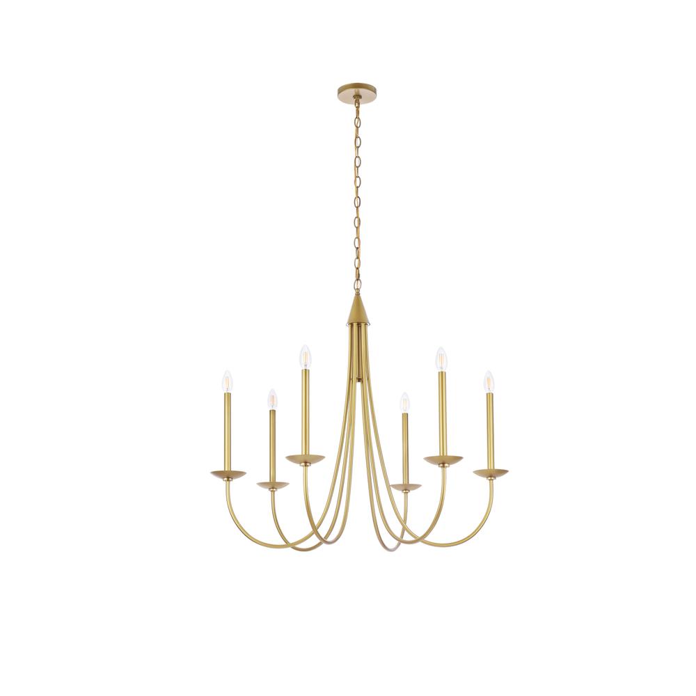 Cohen 36 Inch Pendant In Brass. Picture 6