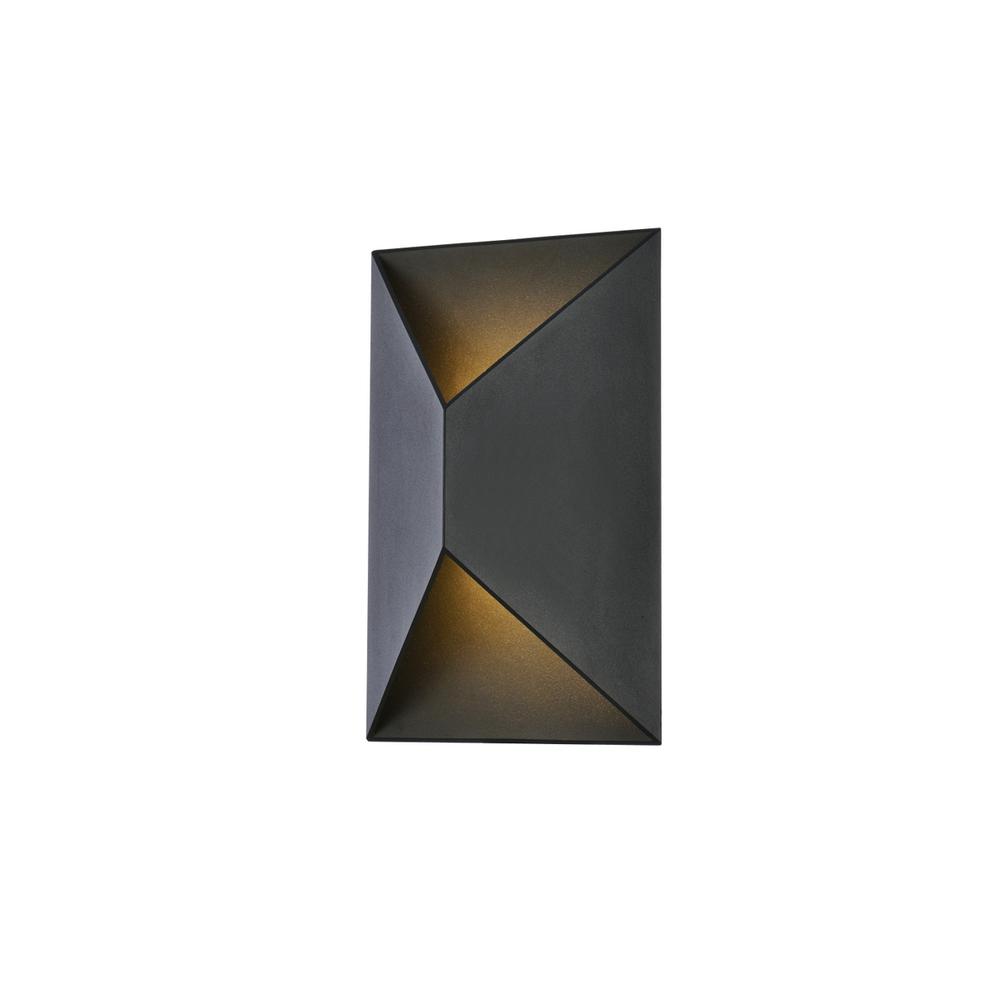 Raine Integrated Led Wall Sconce  In Black. Picture 6