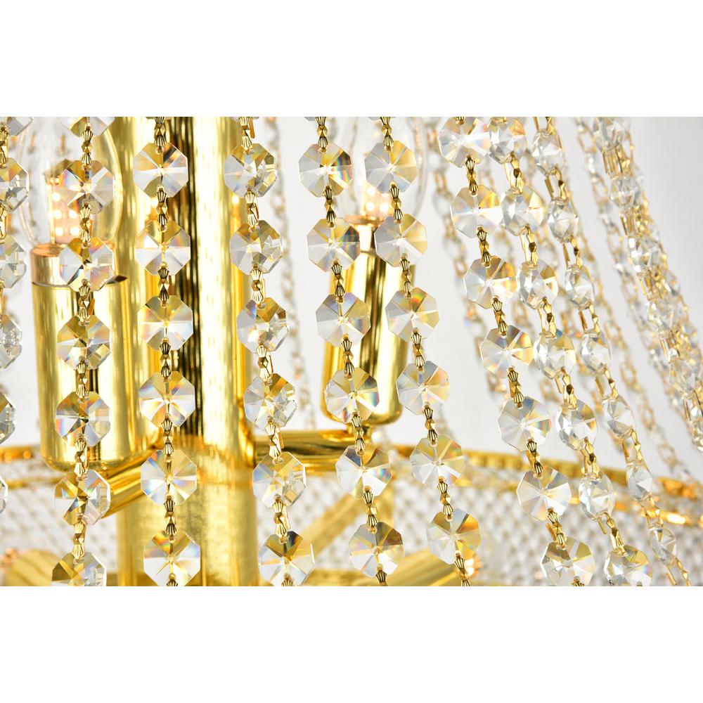 Primo 14 Light Gold Chandelier Clear Royal Cut Crystal. Picture 4