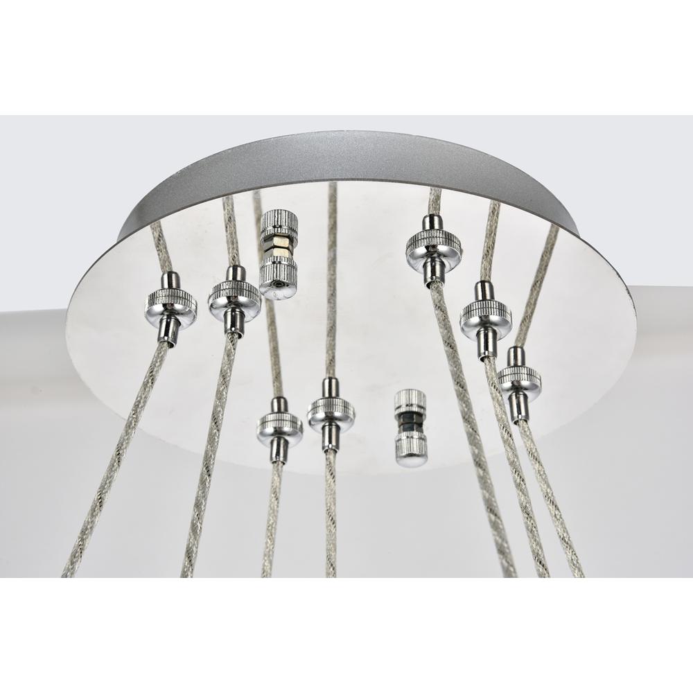 Monroe Integrated Led Chip Light Chrome Chandelier Clear Royal Cut Crystal. Picture 5