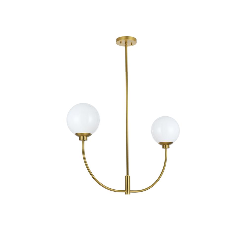Nyomi 30 Inch Chandelier In Satin Gold. Picture 6