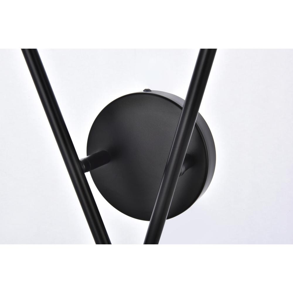Armin 2 Lights Wall Sconce In Black. Picture 3