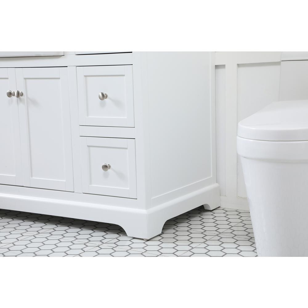 48 Inch Single Bathroom Vanity In White. Picture 6