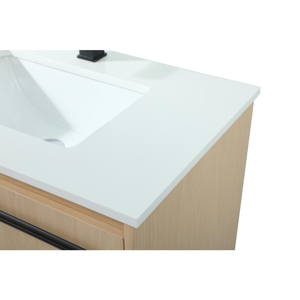 30 Inch Single Bathroom Vanity In Maple. Picture 11